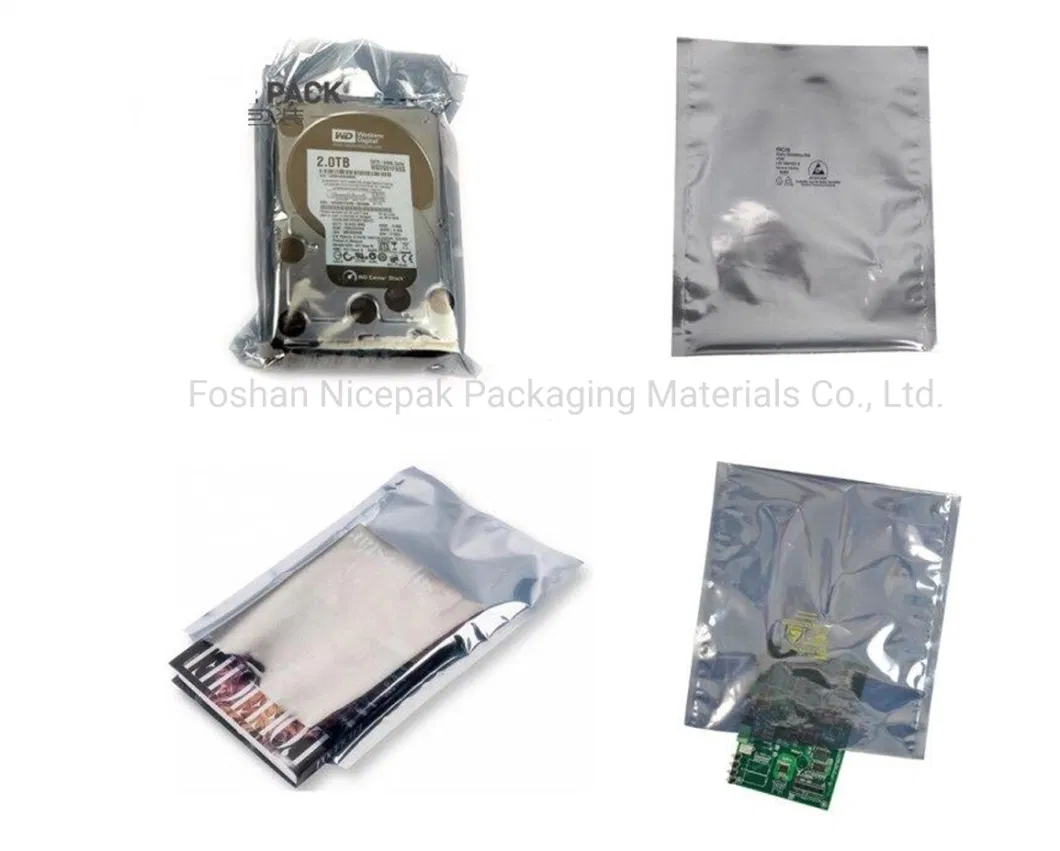 Translucent Custom Printed ESD Safe Electronic Components Moisture-Proof Shielding Bags