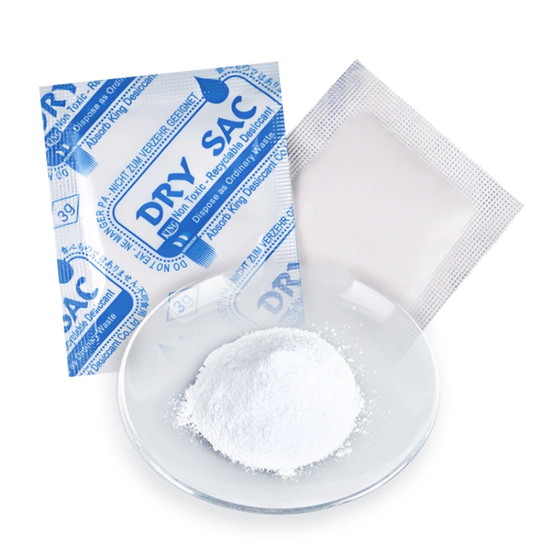 Absorb King Factory Wholesale 300% Super Dry 1g 2g 3G 4G 5g 6g 7g 8g 9g 10g 12g 15g 20g Calcium Chloride Desiccant for Clothes Shoes Leather Electronics